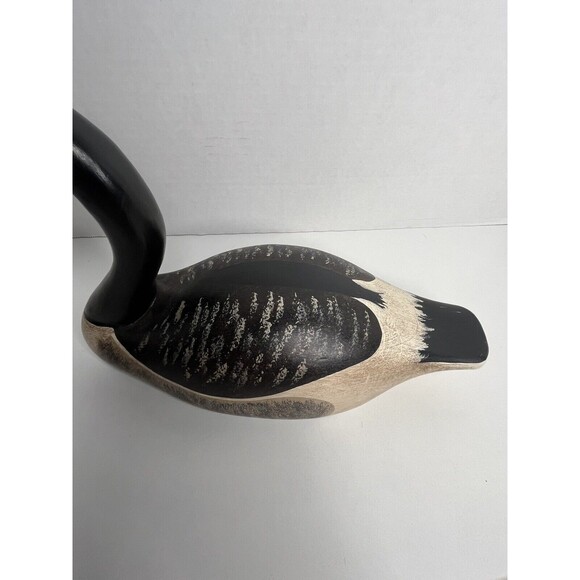 Vintage Medium By Pierre Constan  Canada Goose Wooden Decoy Rare Signed - Picture 3 of 5